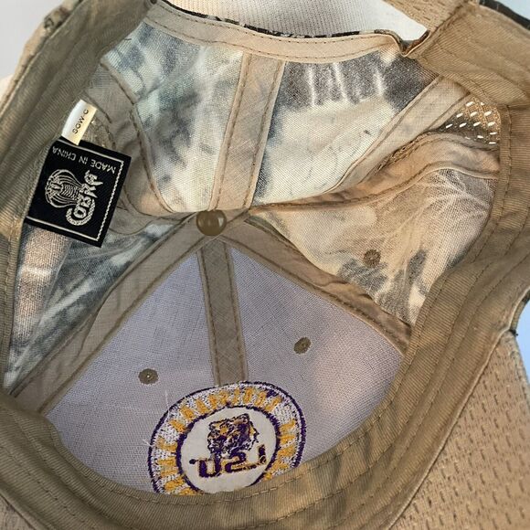 LSU Trucker Hat Tigers Mossy Oak Camo Ball Cap College Football Adjustable - Picture 11 of 12